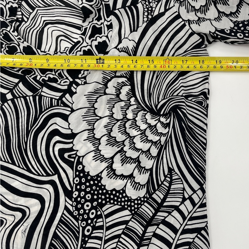 Trina Turk Cotton and Silk Sheer Tunic - Size Medium - Picture 8 of 12